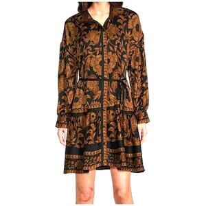 Size 18 | ALEX MARIE Women’s Wren Banded Collar Tie-Waist A-Line Shift Dress NWT